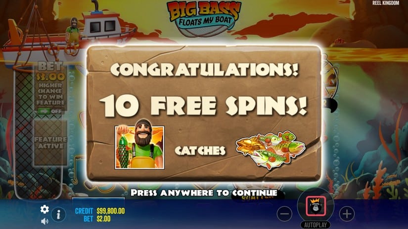 Big Bass Floats My Boat slot screen 2