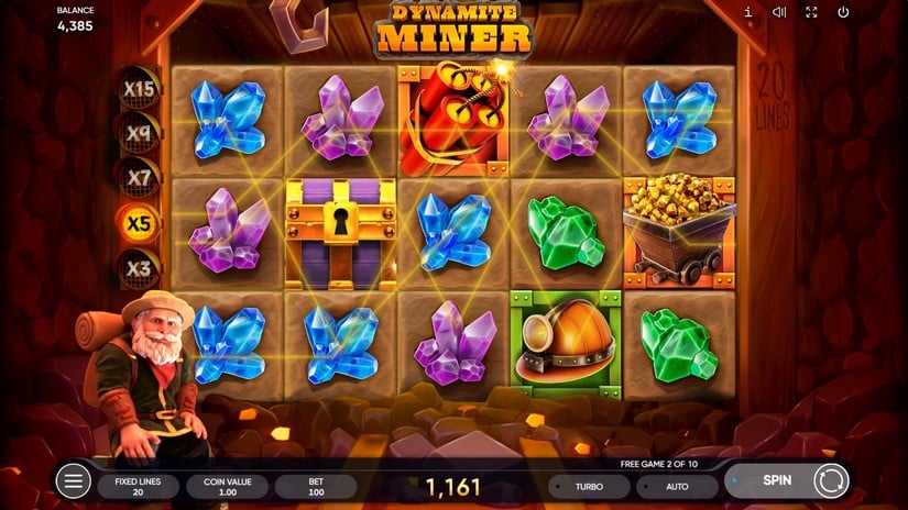 Dynamite Miner slot screen 6