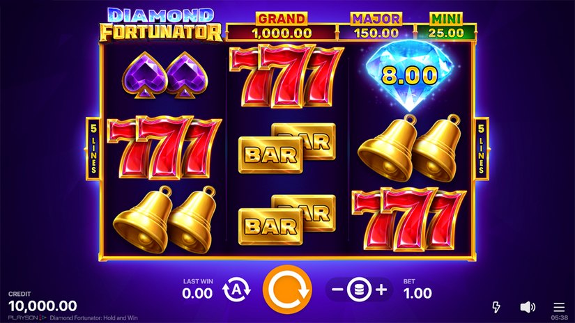 Diamond Fortunator: Hold and Win slot screen 1