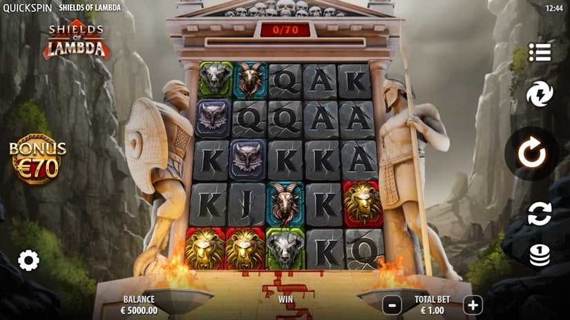 Shields of Lambda slot screen 1