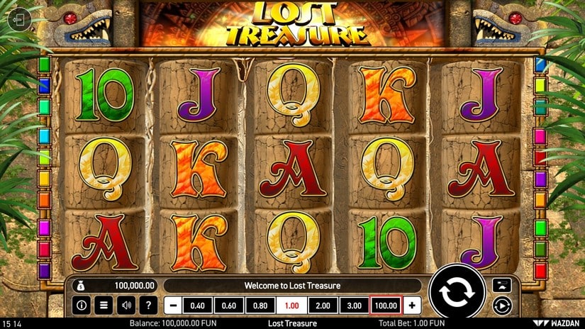 Lost Treasure (Wazdan) slot screen 1