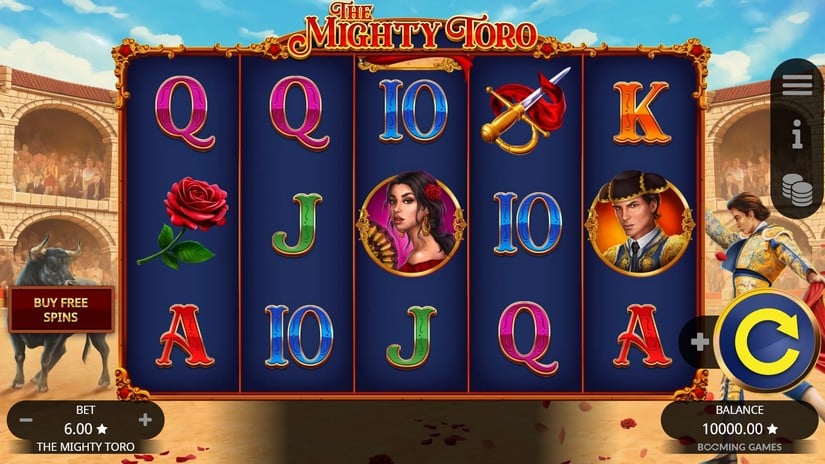 The Mighty Toro slot screen 1