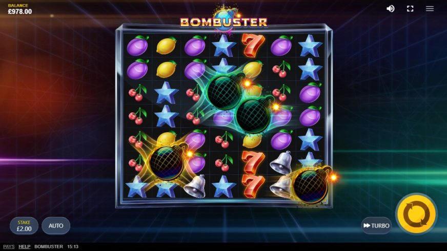 Bombuster slot screen 5