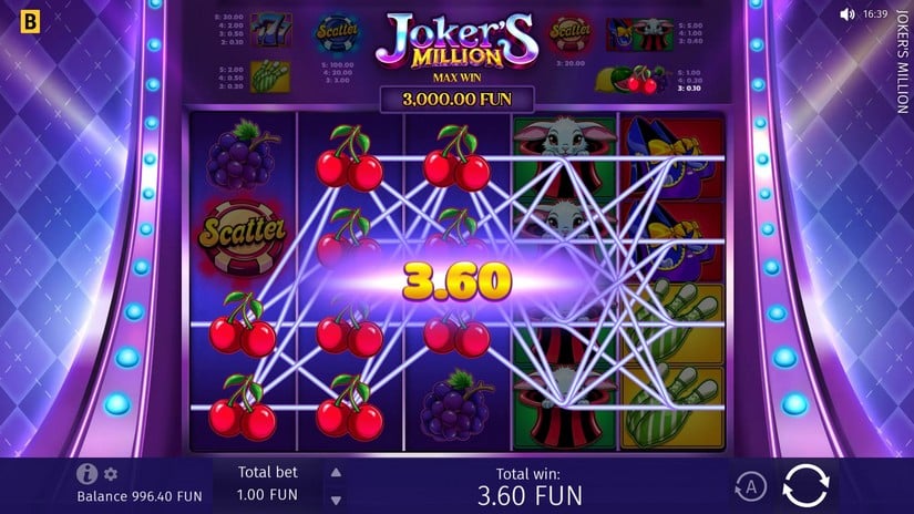 Joker’s Million slot screen 3