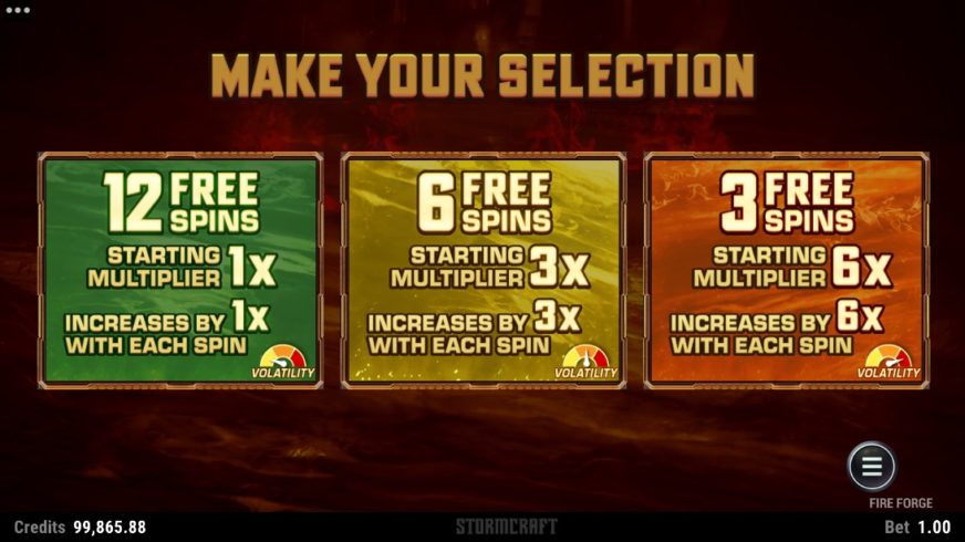 Fire Forge slot screen 4