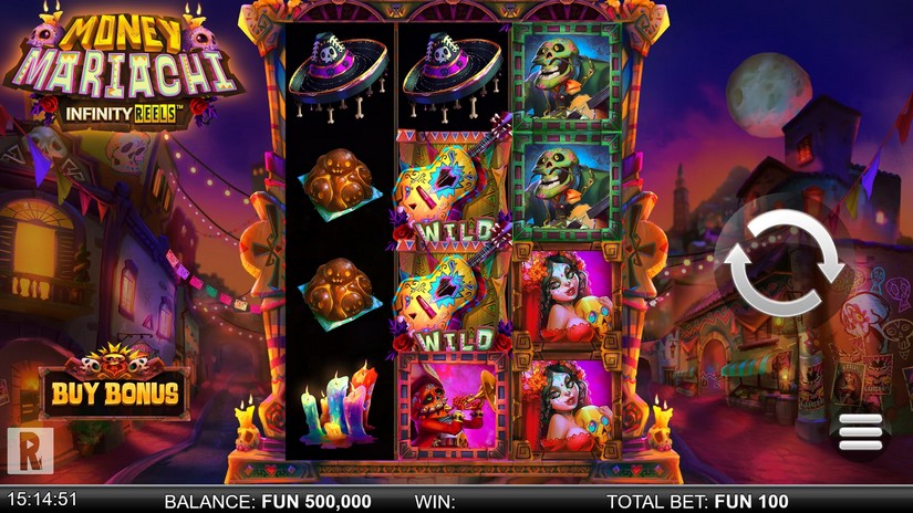 Money Mariachi Infinity Reels slot screen 1