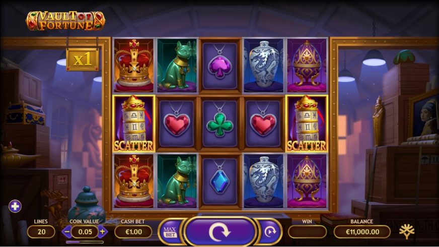 Vault of Fortune slot screen 1