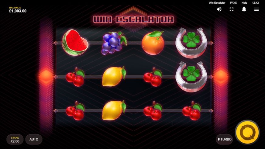 Win Escalator slot screen 1