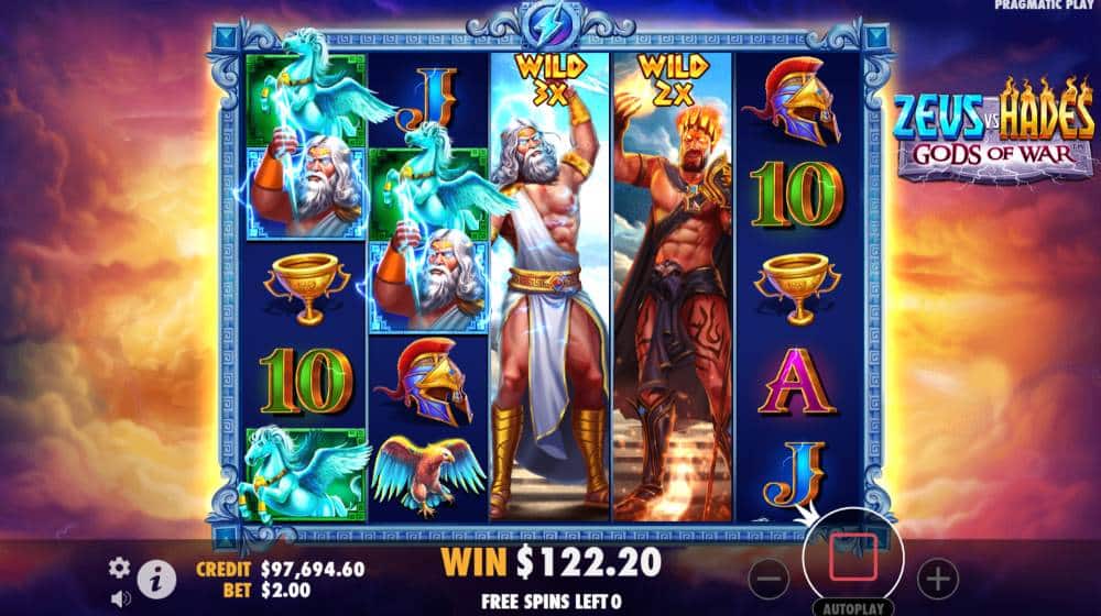 Zeus vs Hades Gods of War Bonus Game