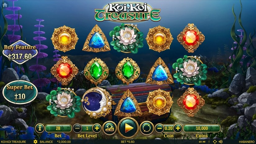 Koi Koi Treasure slot screen 1