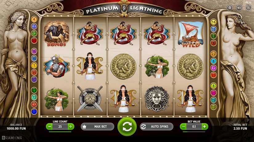 Platinum Lightning slot screen 1