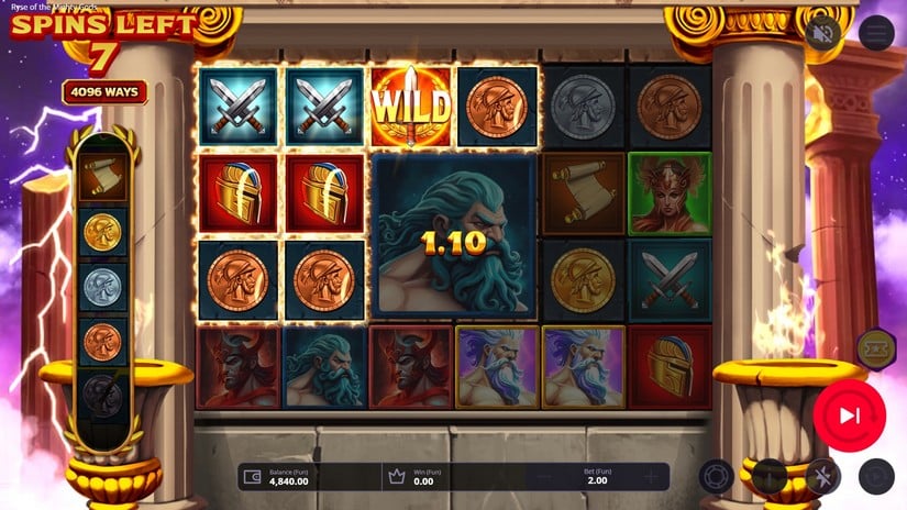 Ryse of the Mighty slot screen 4