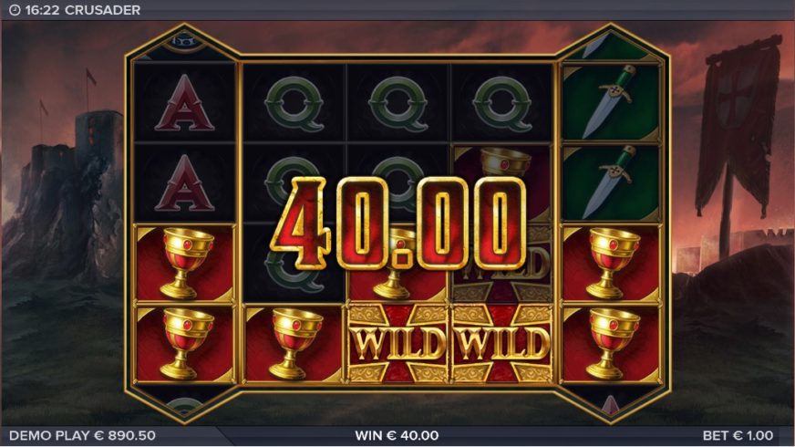 Crusader slot screen 3