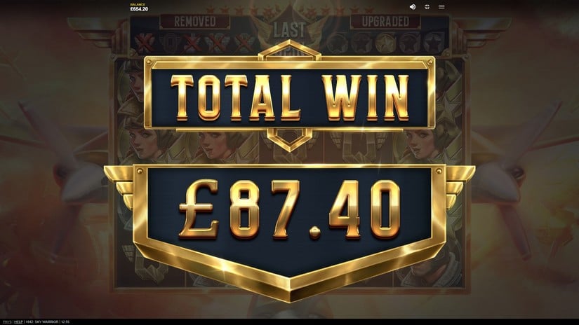1942: Sky Warrior slot screen 11