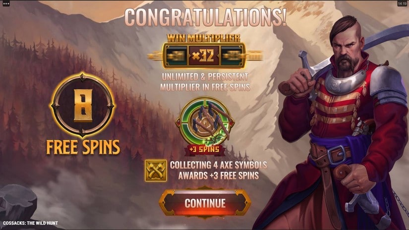 Cossacks the Wild Hunt slot screen 5