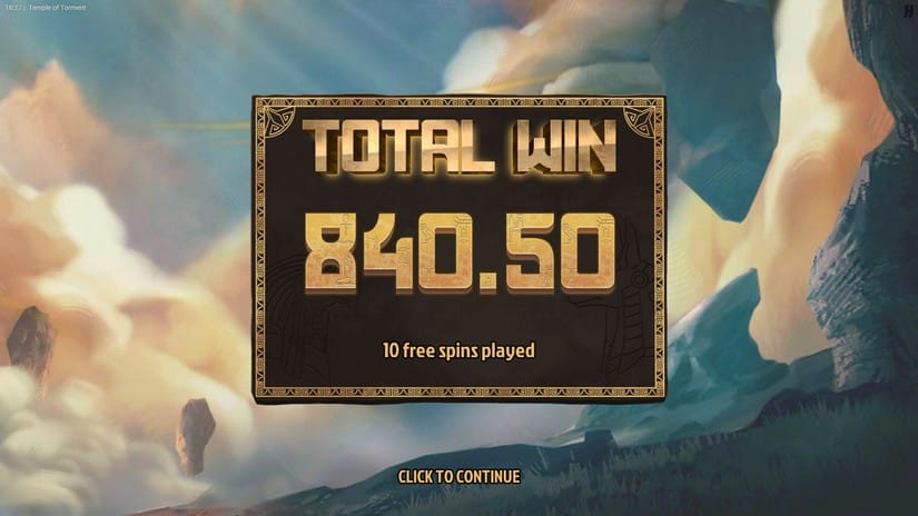 Temple of Torment slot screen 7