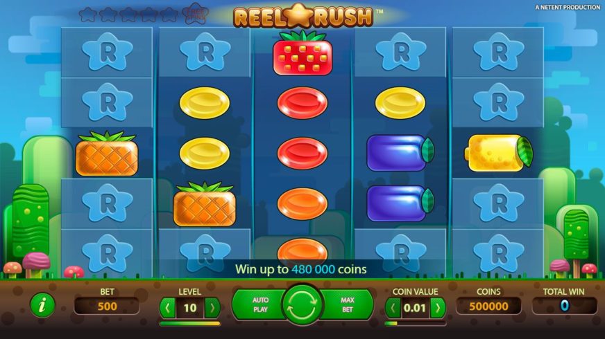 Reel Rush slot screen 1