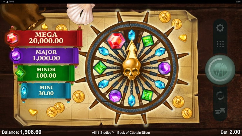 Book of Captain Silver slot screen 5