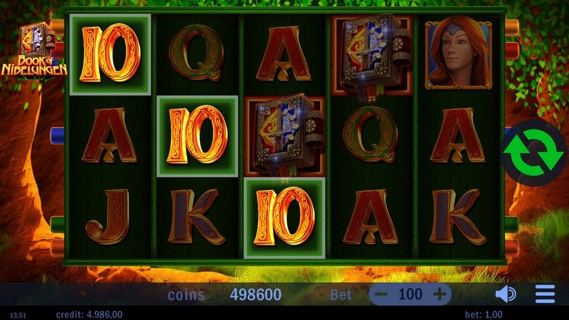 Book of Nibelungen slot screen 3