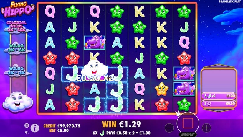 Flying Hippo slot screen 2