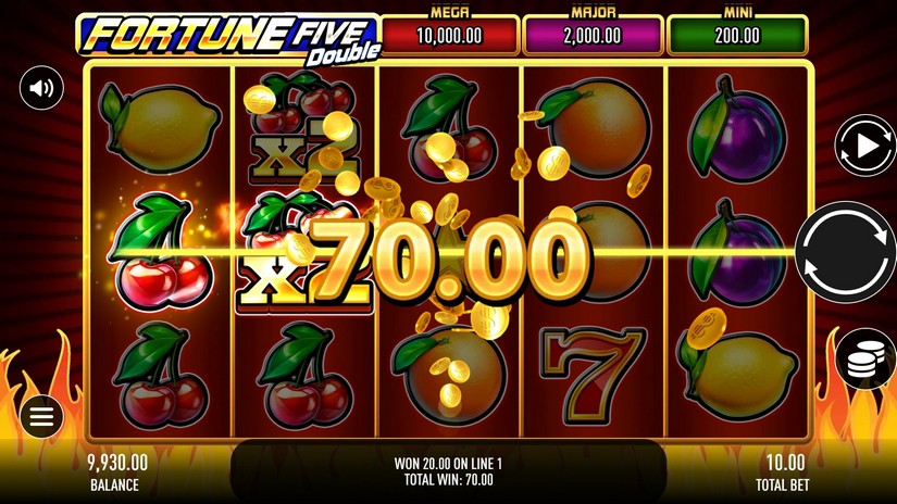 Fortune Five Double slot screen 5