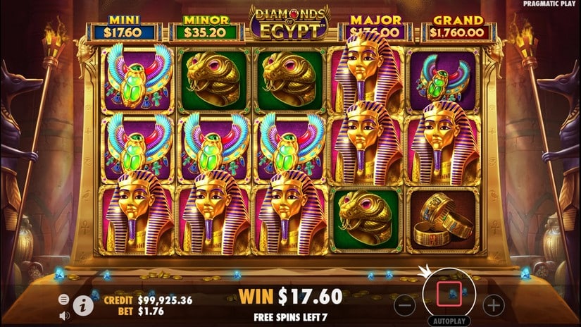 Diamonds Of Egypt slot screen 6