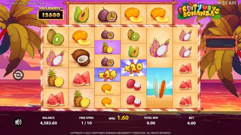 Fruityways Bonanza Megaways slot screen 5
