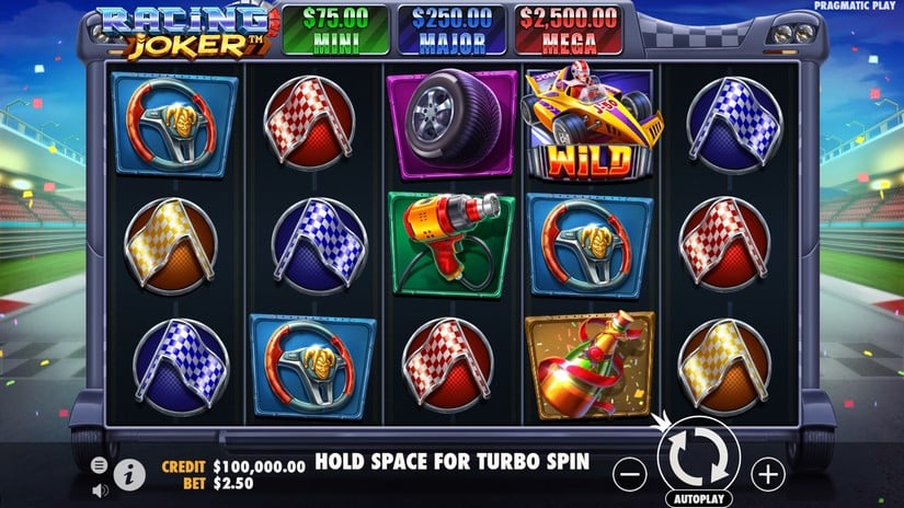 Racing Joker slot screen 1
