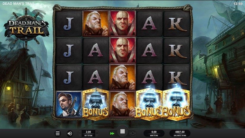 Dead Mans Trail slot screen 6