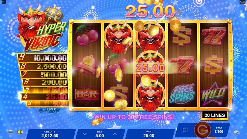 Hyper Viking slot screen 4