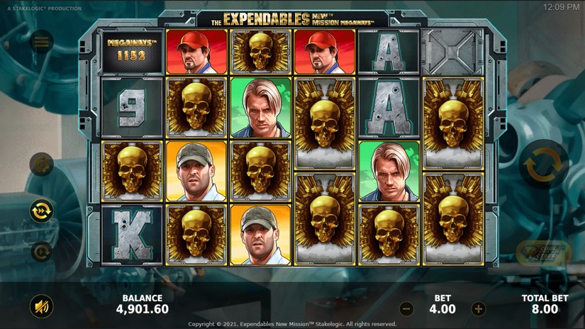 The Expendables New Mission Megaways slot screen 4