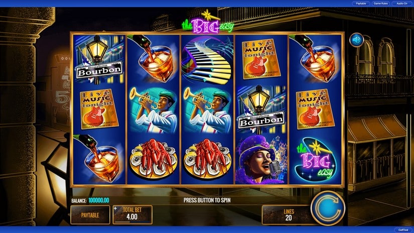 The Big Easy slot screen 1