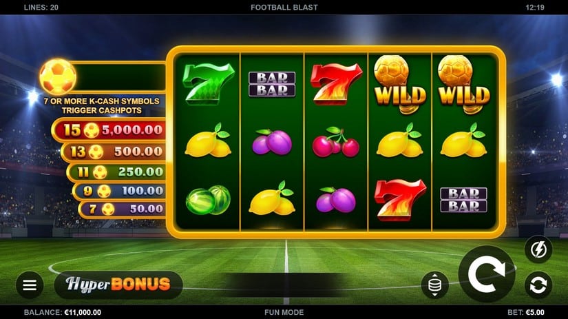 Football Blast slot screen 1