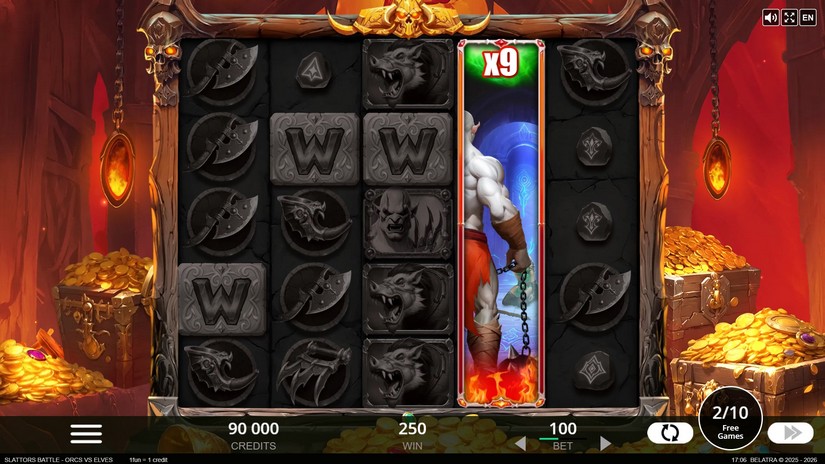 Slattors Battle – Orcs vs Elves slot screen 5