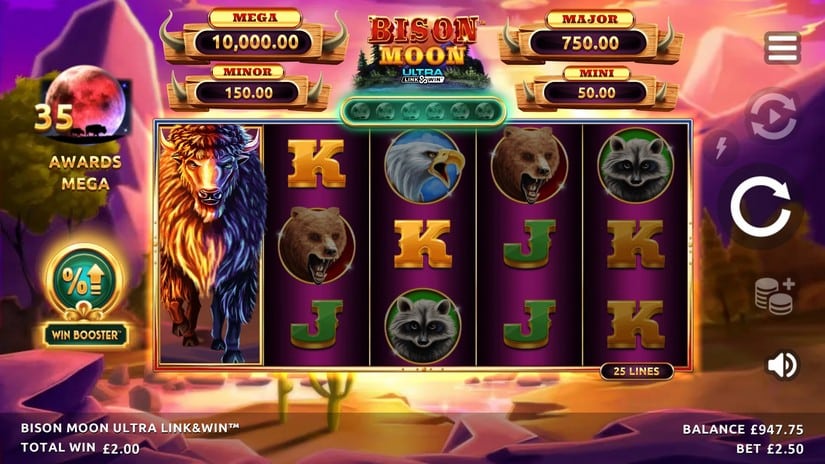 Bison Moon Ultra Link & Win slot screen 3