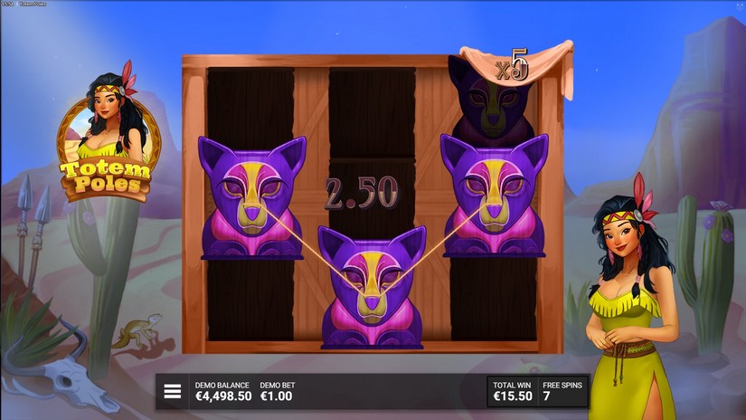 Totem Poles slot screen 5