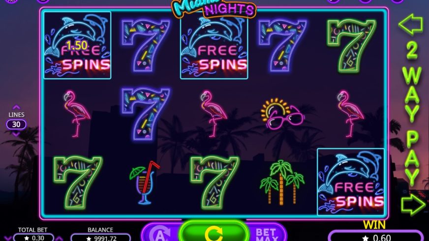 Miami Nights slot screen 1