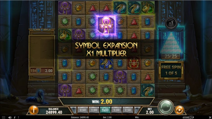 Golden Osiris slot screen 4