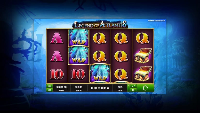 Legend of Atlantis slot screen 1