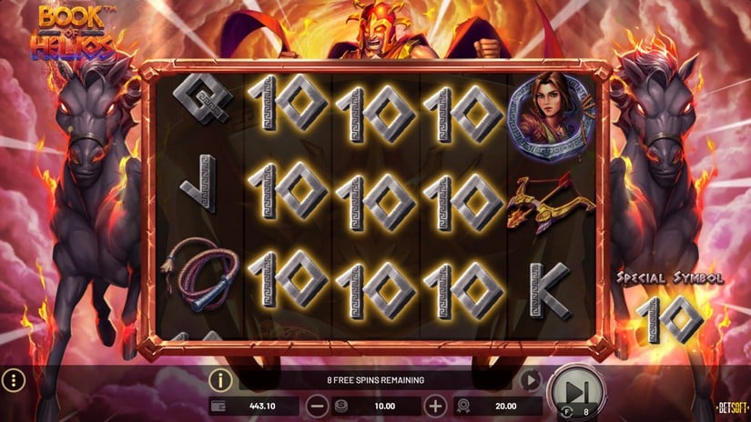 Book of Helios slot screen 4