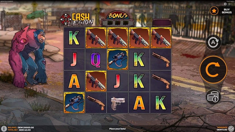 Cash Legion slot screen 1