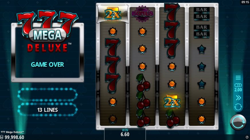 777 Mega Deluxe slot screen 2