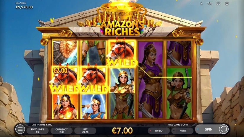 Amazons Riches slot screen 5