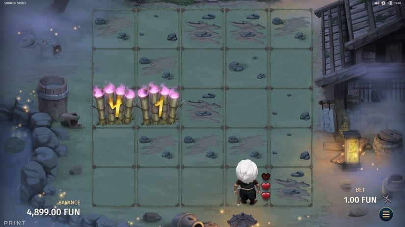 Shinobi Spirit slot screen 4