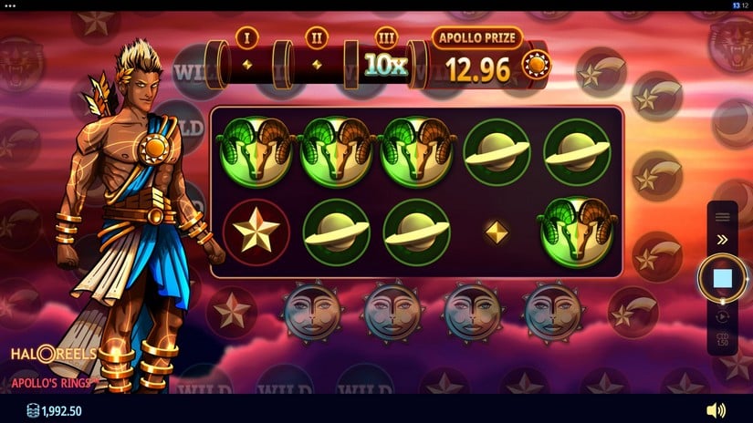 Apollo’s Rings slot screen 2