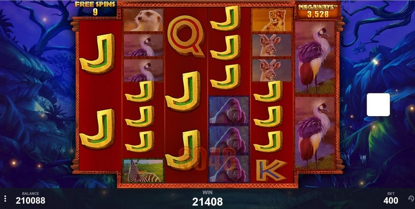 Rumble Rhino Megaways slot screen 4