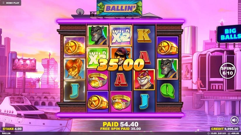 Ballin’ slot screen 6