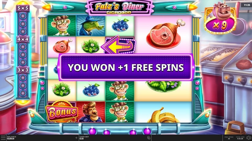 Fatz’s Diner slot screen 4