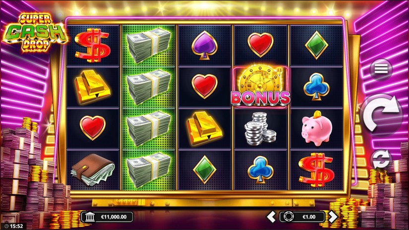 Super Cash Drop slot screen 1