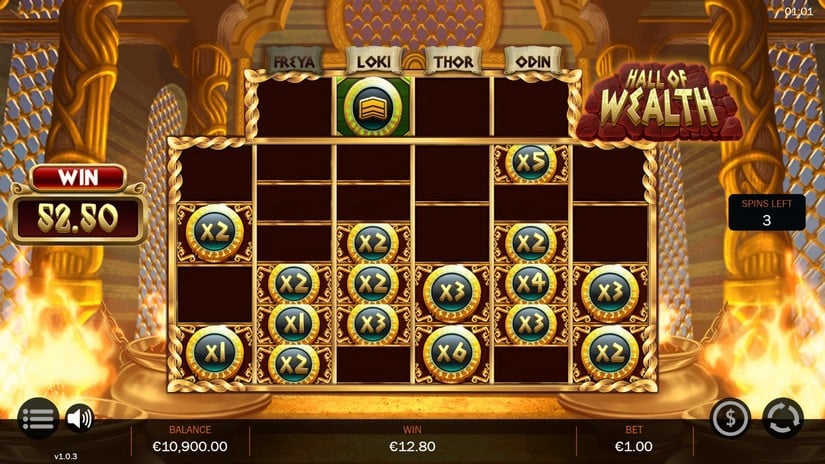 Hall of Wealth slot screen 4